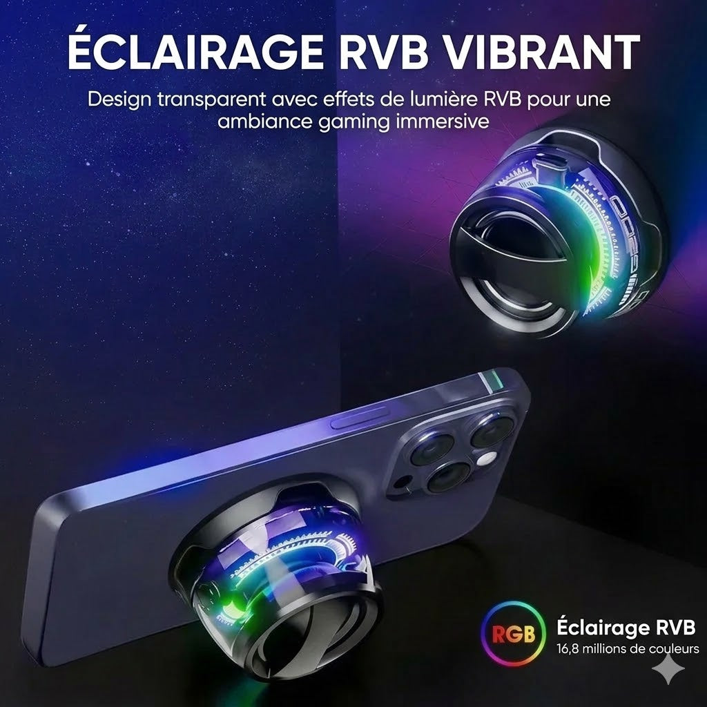 Ensemble d'enceintes Bluetooth compact et magnétique avec éclairage LED