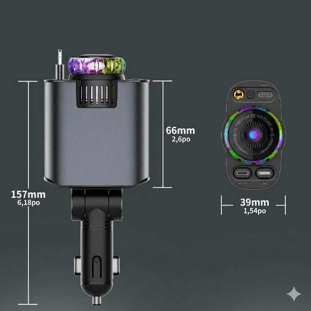 Chargeur 5-en-1 avec diffuseur d'arôme et ciel étoilé