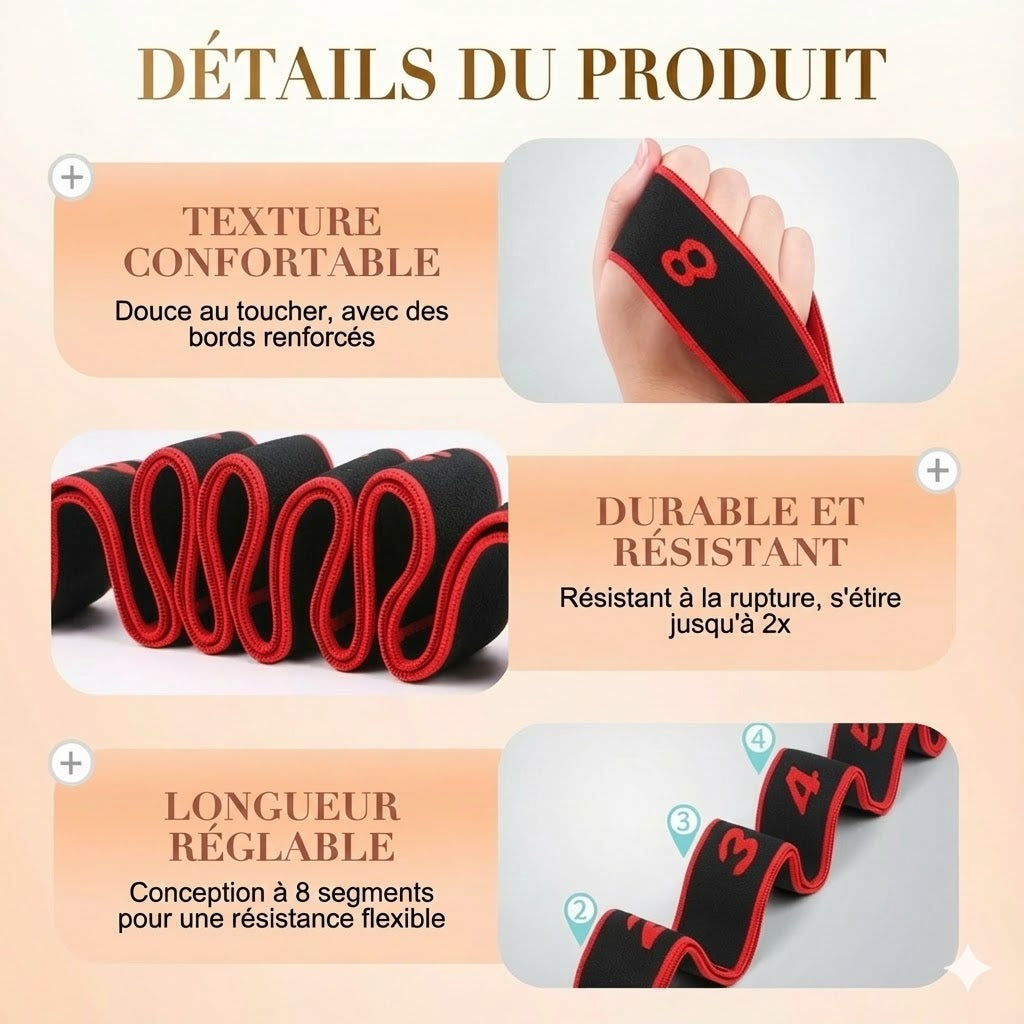 Étirez-vous plus profondément, bougez plus librement – Bande de résistance, où que vous soyez