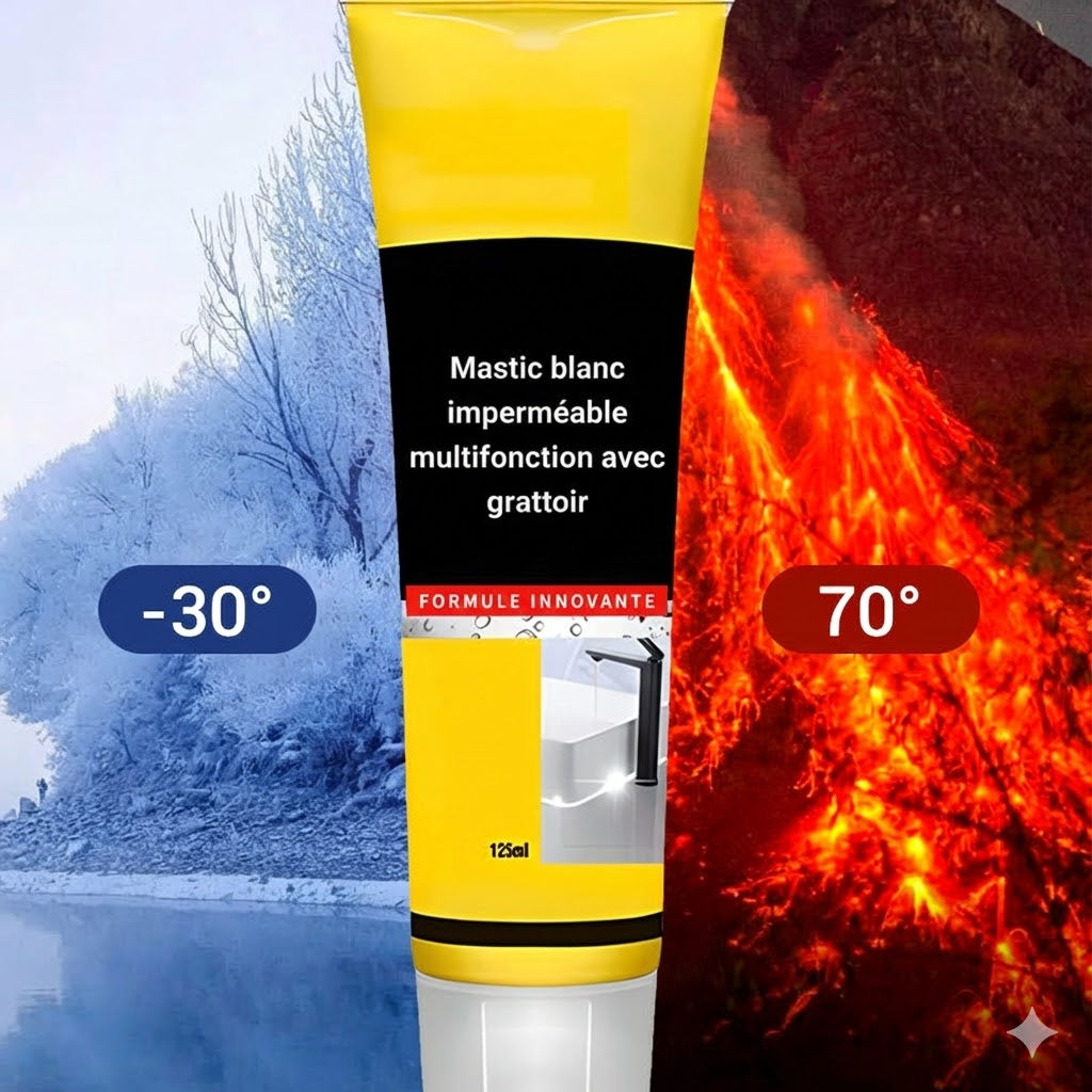 Mastic blanc imperméable multifonctionnel avec grattoir (avec grattoir)