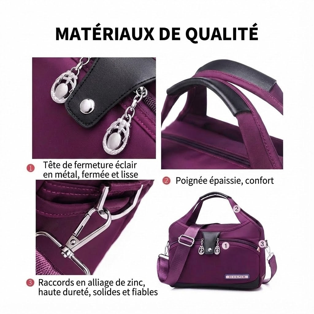 Sac bandoulière antivol tendance
