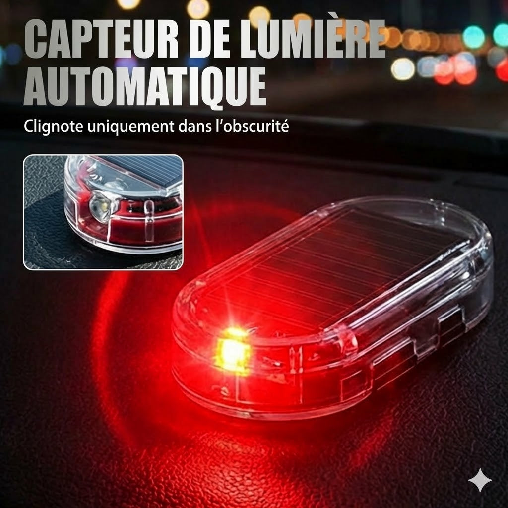 Lampe de sécurité solaire pour voiture (lot de 2)