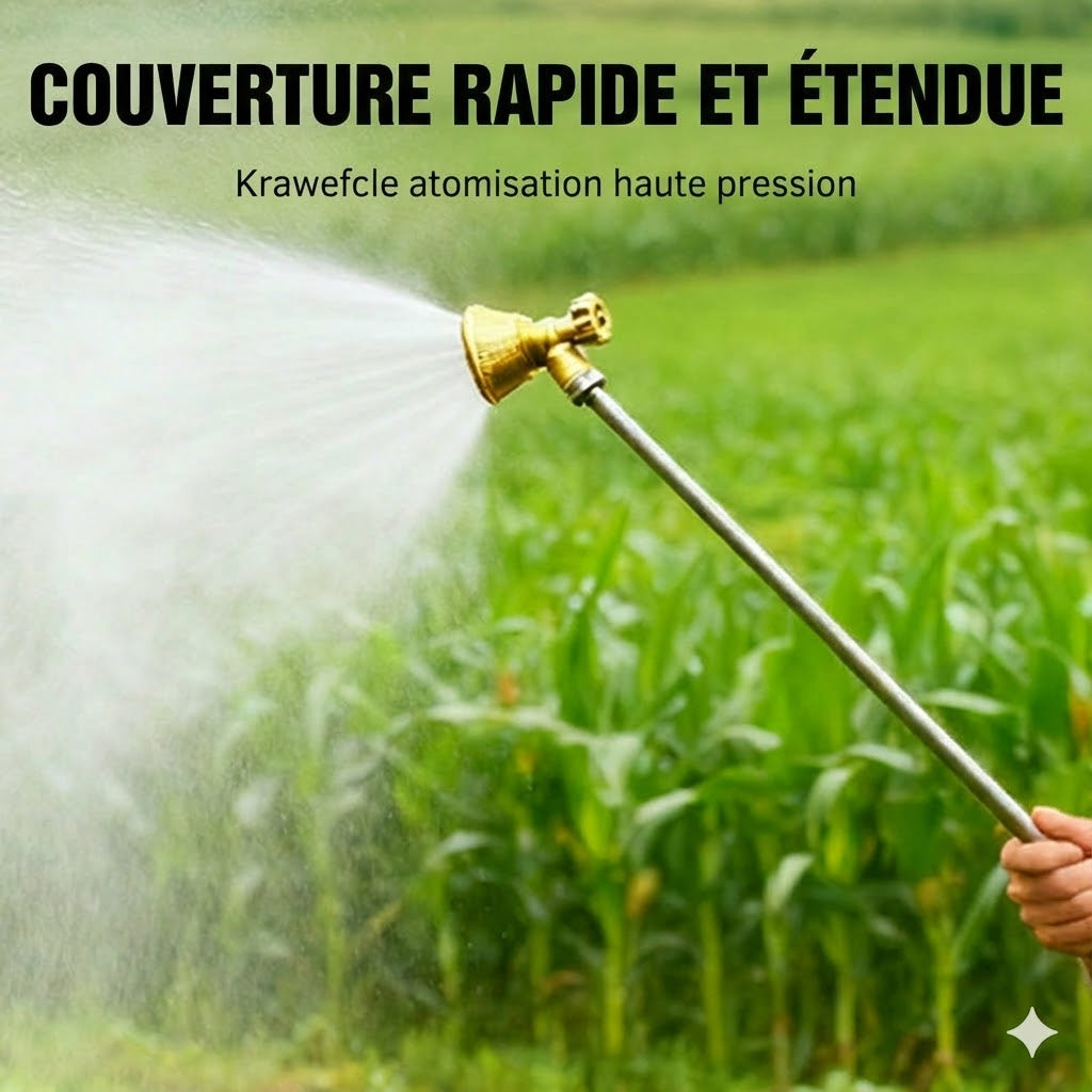 Pulvérisateur agricole à buse en laiton réglable