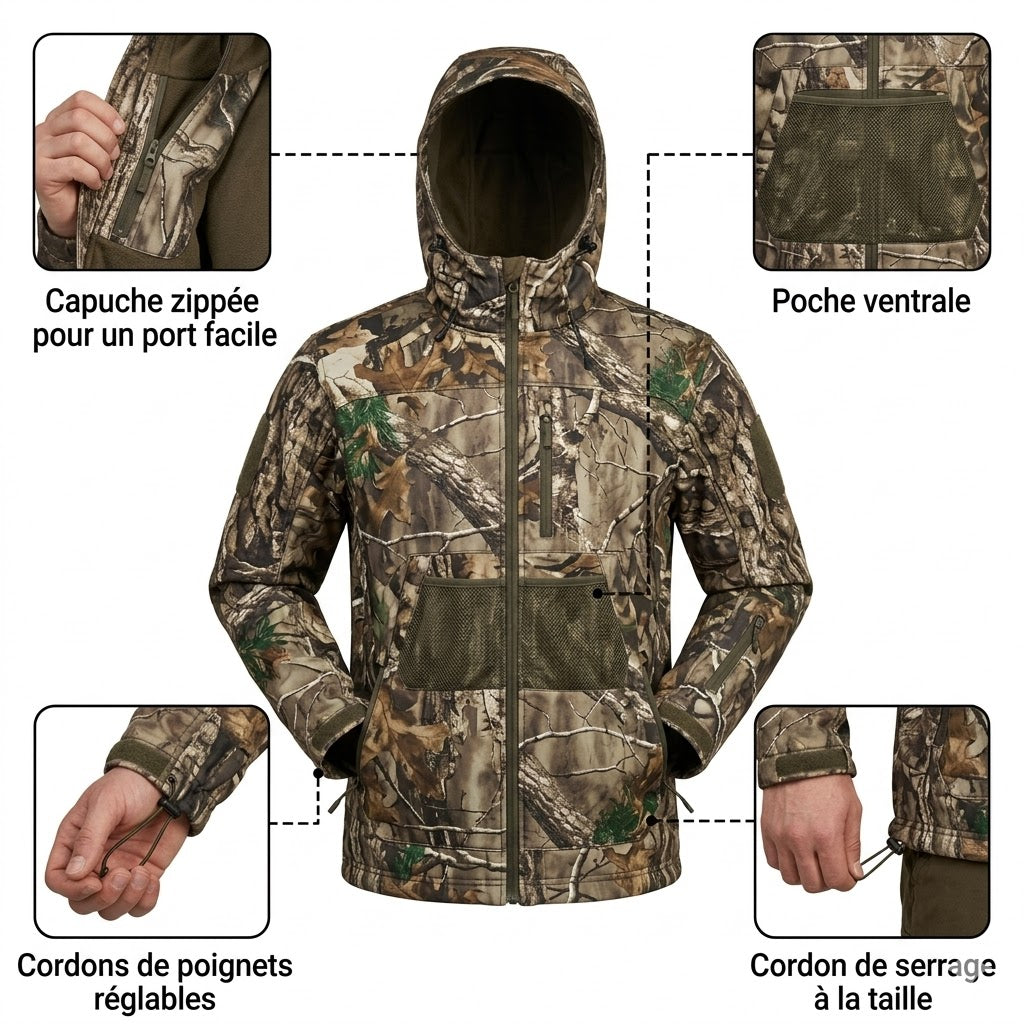 Combinaison anti-moustiques ultra-légère avec capuche