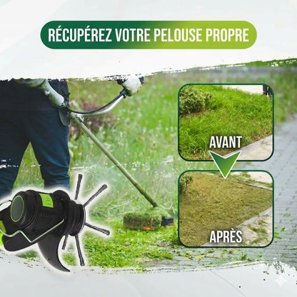 Tête de coupe de rechange pour débroussailleuse - Tête de tondeuse en fil d'acier