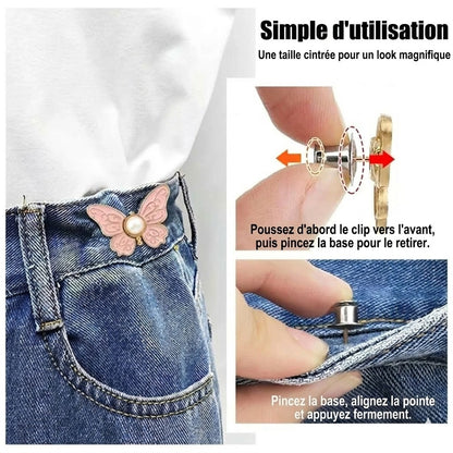 Fini les pantalons qui tombent ! La boucle papillon amovible