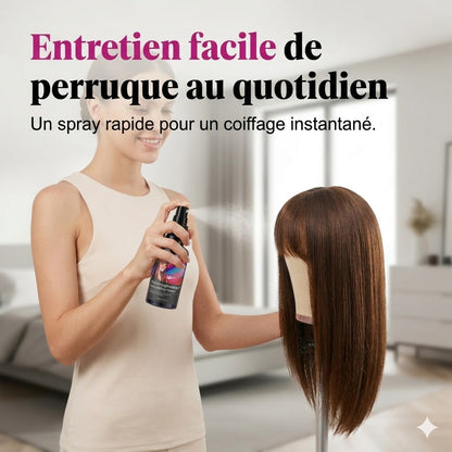 Spray lissant et disciplinant pour perruques