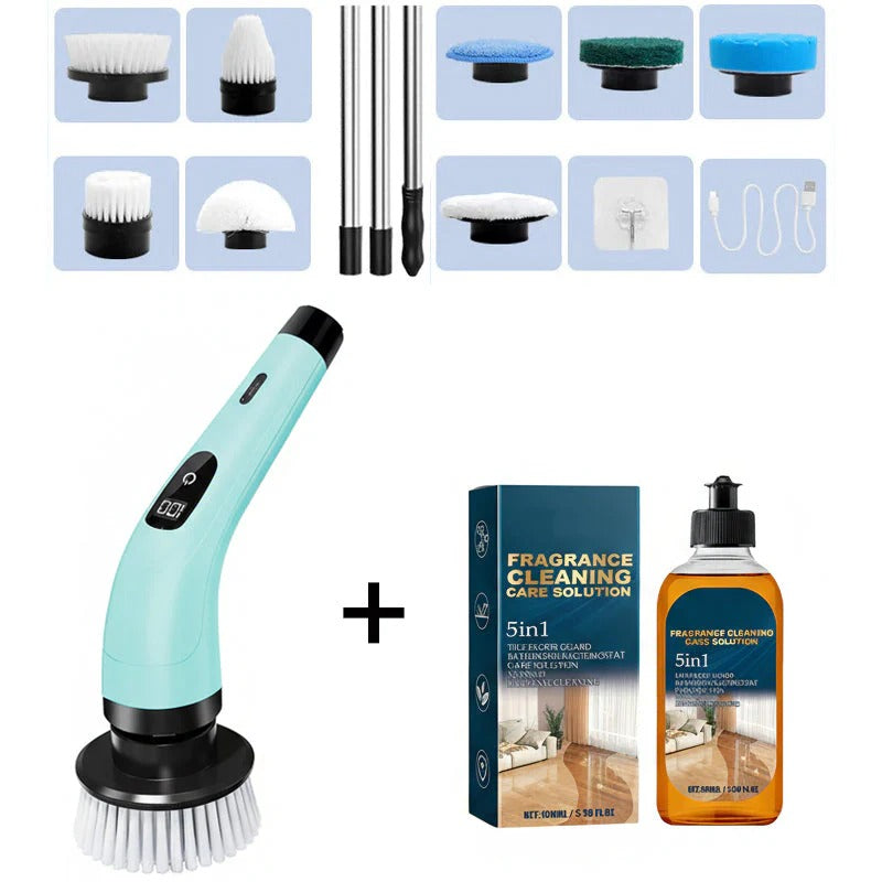Brosse de nettoyage électrique 9-en-1