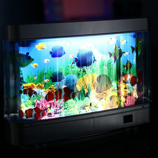 Lampe D’aquarium Avec Poisson Tropical Artificiel