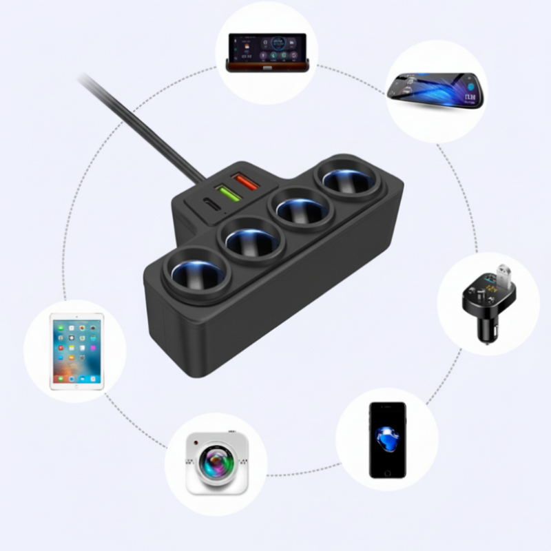 Adaptateur allume-cigare 7-en-1