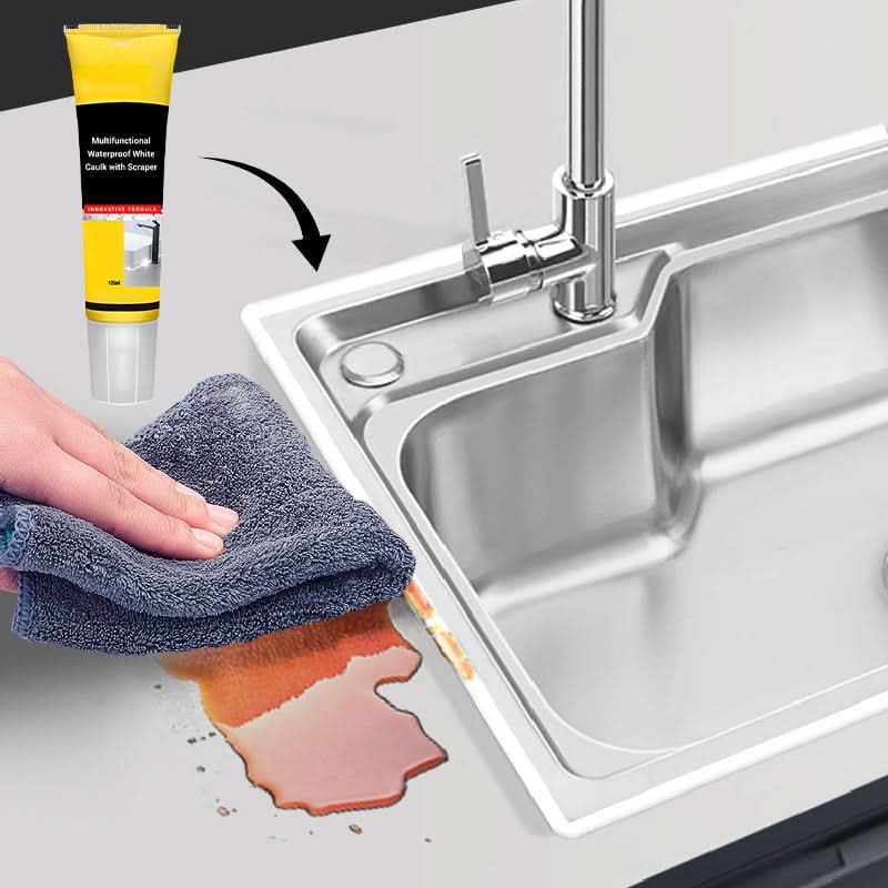 Mastic blanc imperméable multifonctionnel avec grattoir (avec grattoir)