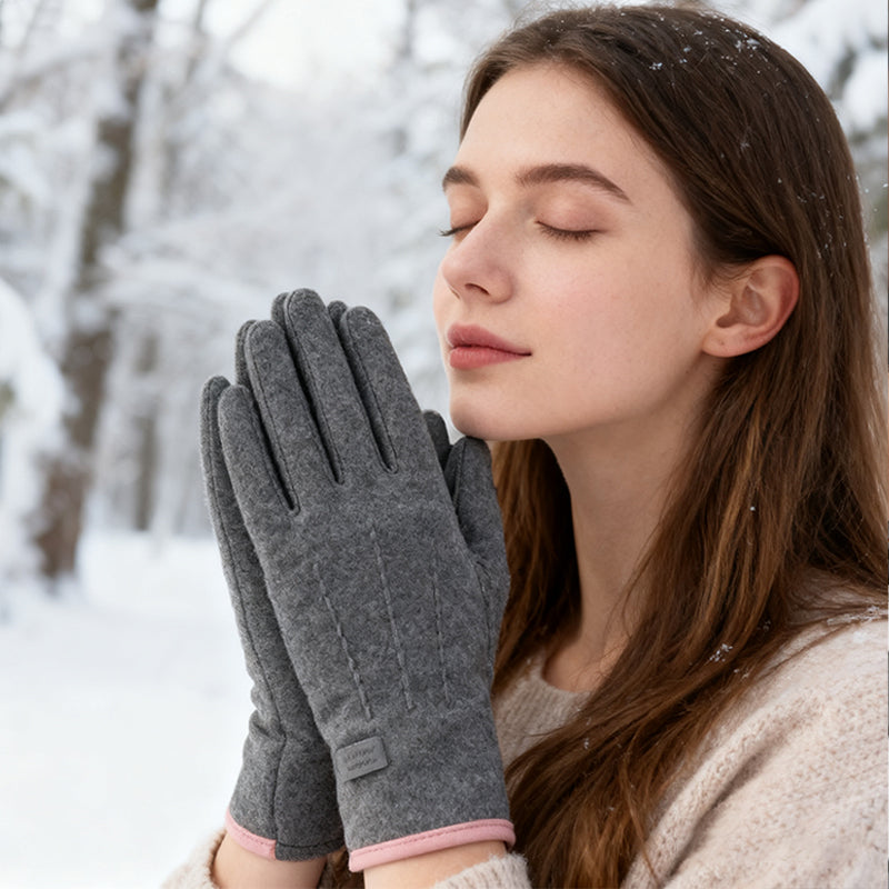Gants coupe-vent, chauds et antidérapants compatibles avec écran tactile