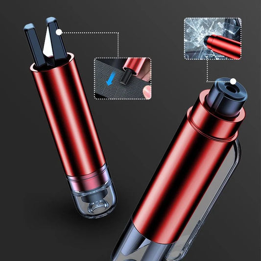 Marteau d'urgence + coupe-ceinture de sécurité