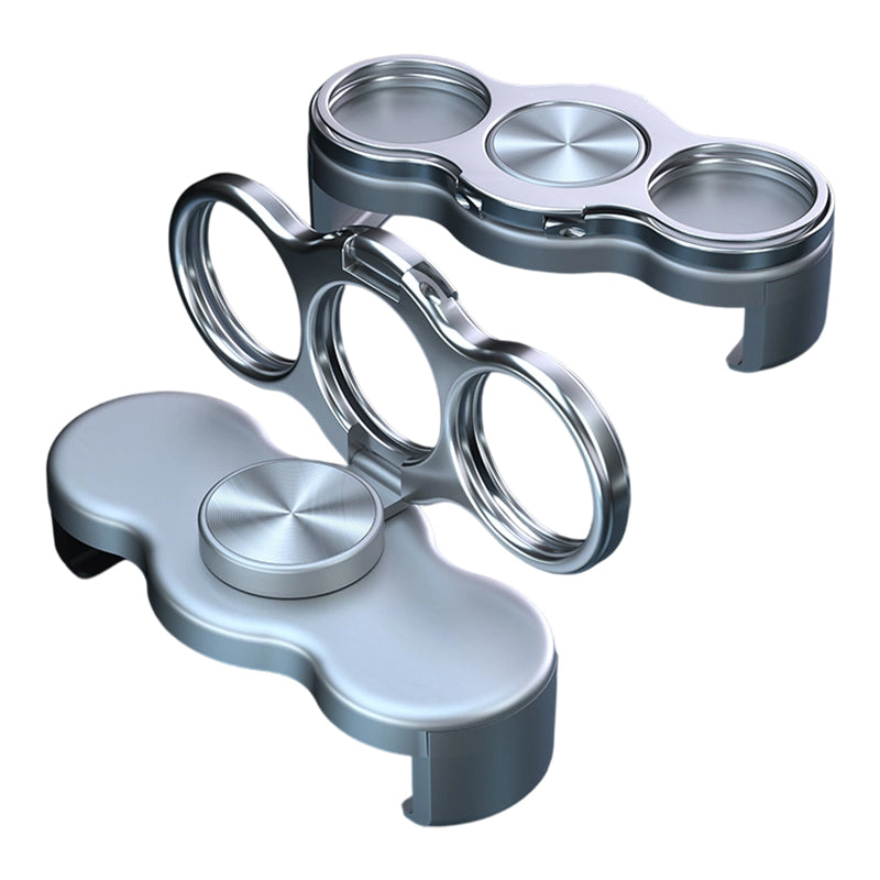 Double bague pour trois doigts avec clip à l'arrière