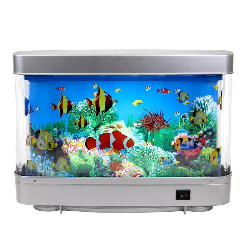Lampe D’aquarium Avec Poisson Tropical Artificiel