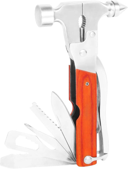 16-en-1 Outil multifonction portable avec marteau arrache-clou