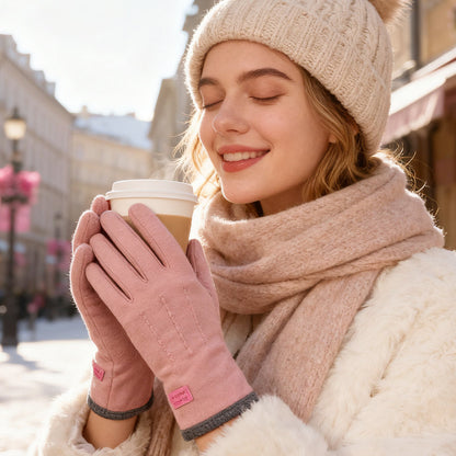 Gants coupe-vent, chauds et antidérapants compatibles avec écran tactile