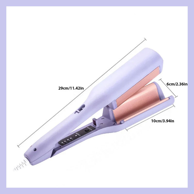 Fer à friser ondulé en forme de V