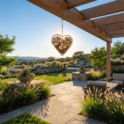 Nid d'oiseau décoratif en forme de cœur