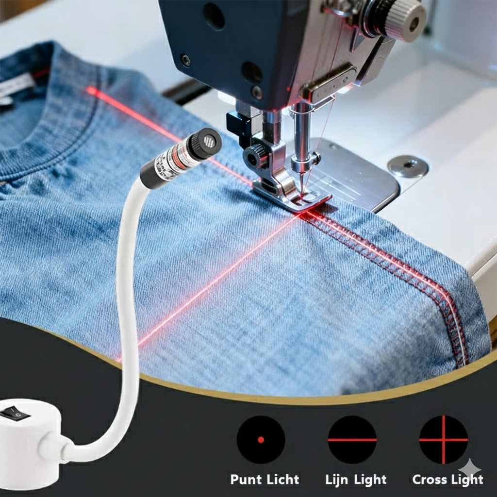 Lampe de positionnement magnétique pour machine à coudre