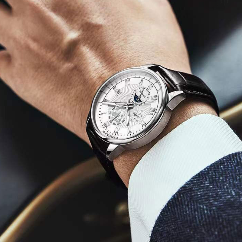 Montre à quartz classique et élégante pour homme