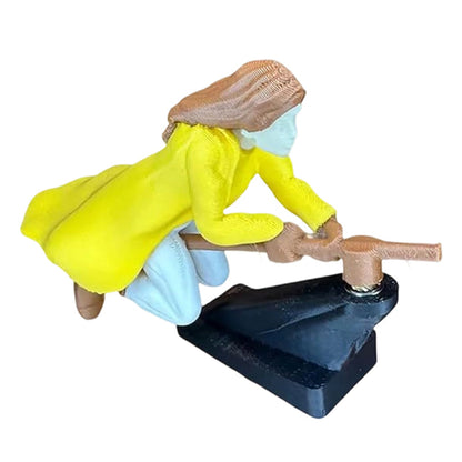 Décoration de tableau de bord balai magique