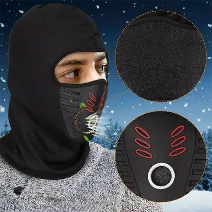 Masque facial intégral chaud et coupe-vent unisexe pour l'hiver