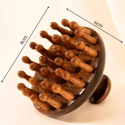 Peigne de massage en bois naturel