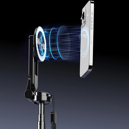 Perche à selfie magnétique 4-en-1 avec rotation à 360°