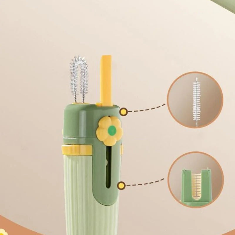 Kit de brosses de nettoyage 5 en 1 pour bouteilles d'eau