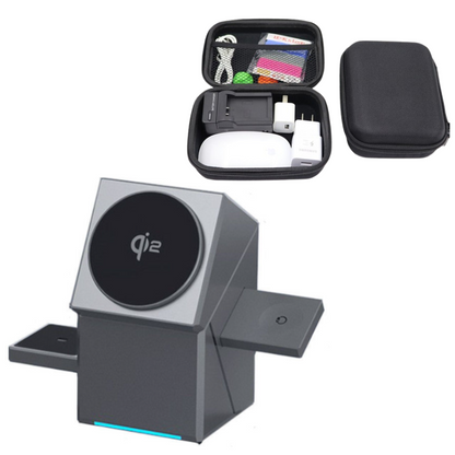 Station de charge sans fil magnétique pliable 3-en-1
