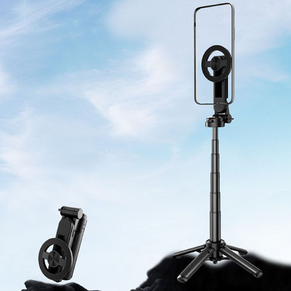 Perche à selfie magnétique 4-en-1 avec rotation à 360°