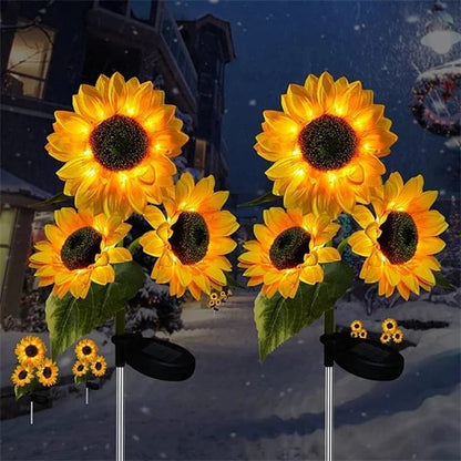 Lampes solaires étanches（3 Lampes de tournesol）