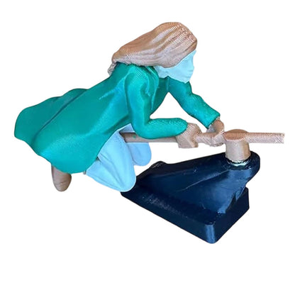 Décoration de tableau de bord balai magique