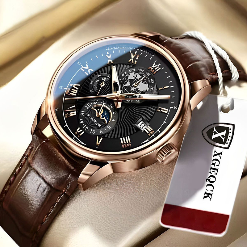 Montre à quartz classique et élégante pour homme