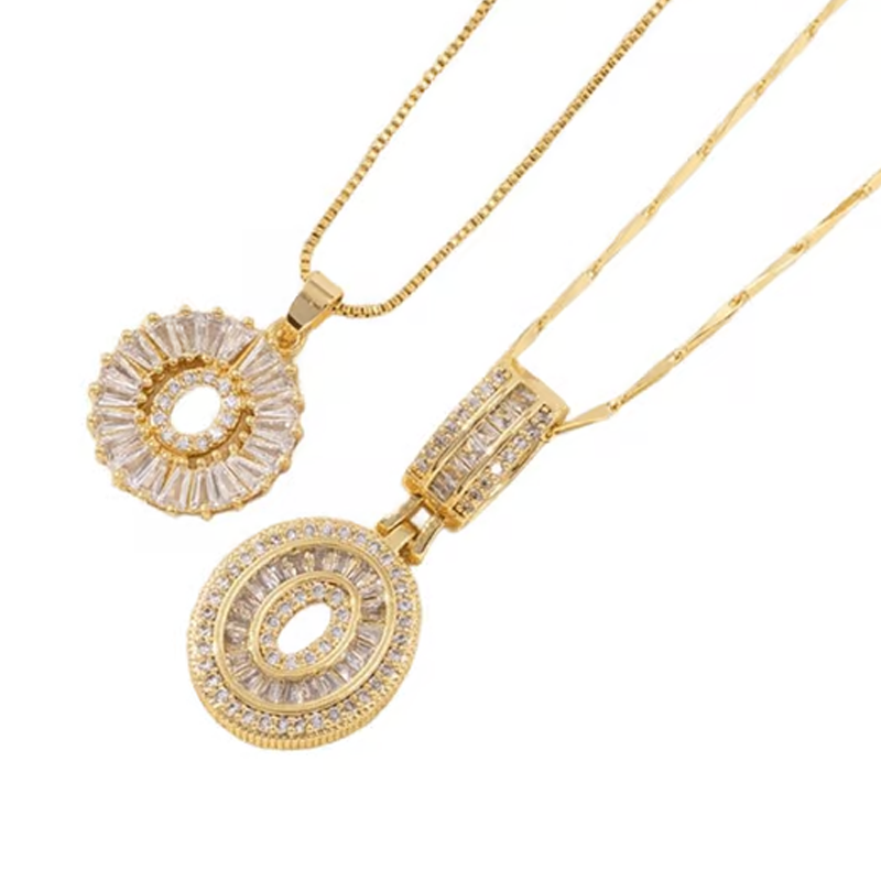 Collier pendentif alphabet doré