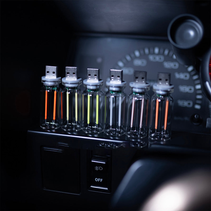 Veilleuse portable en verre à commande tactile et USB