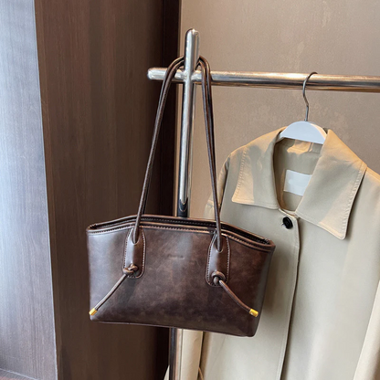 Sac à bandoulière vintage en cuir PU pour femmes