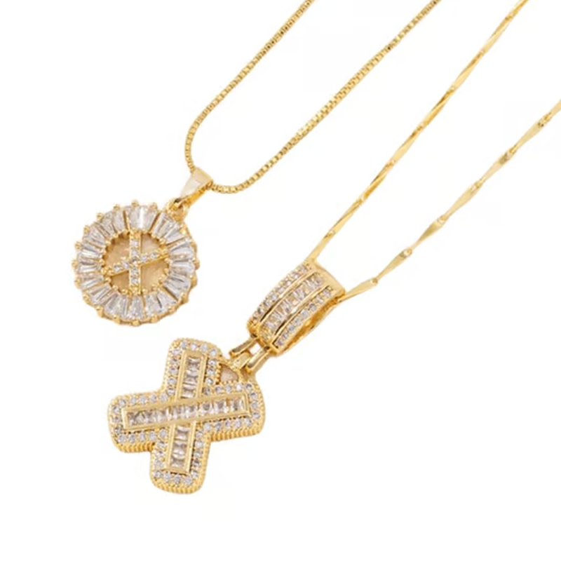 Collier pendentif alphabet doré