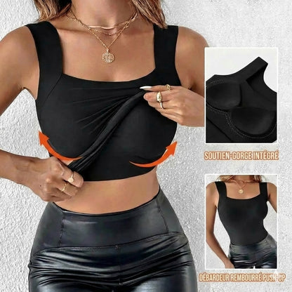Débardeur thermique avec Ingebouwde BH (U-Neck)