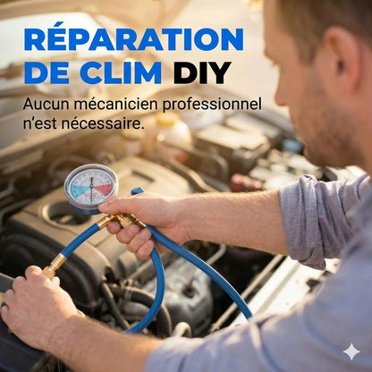 Flexible de recharge de climatisation R134a avec manomètre