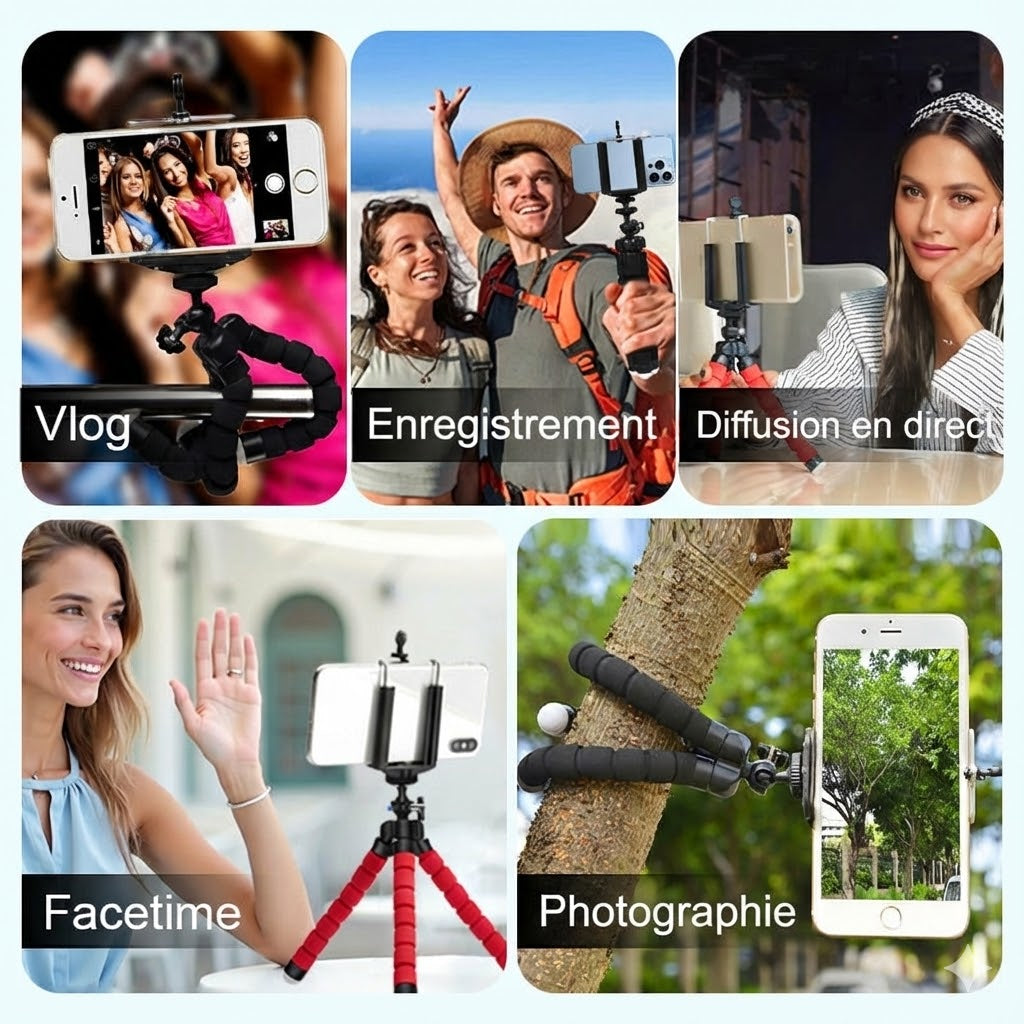 Mini trépied poulpe