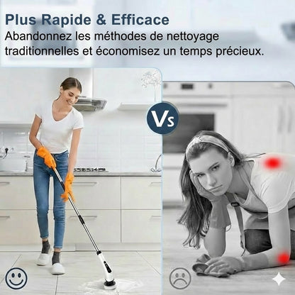 Brosse de nettoyage électrique 9-en-1
