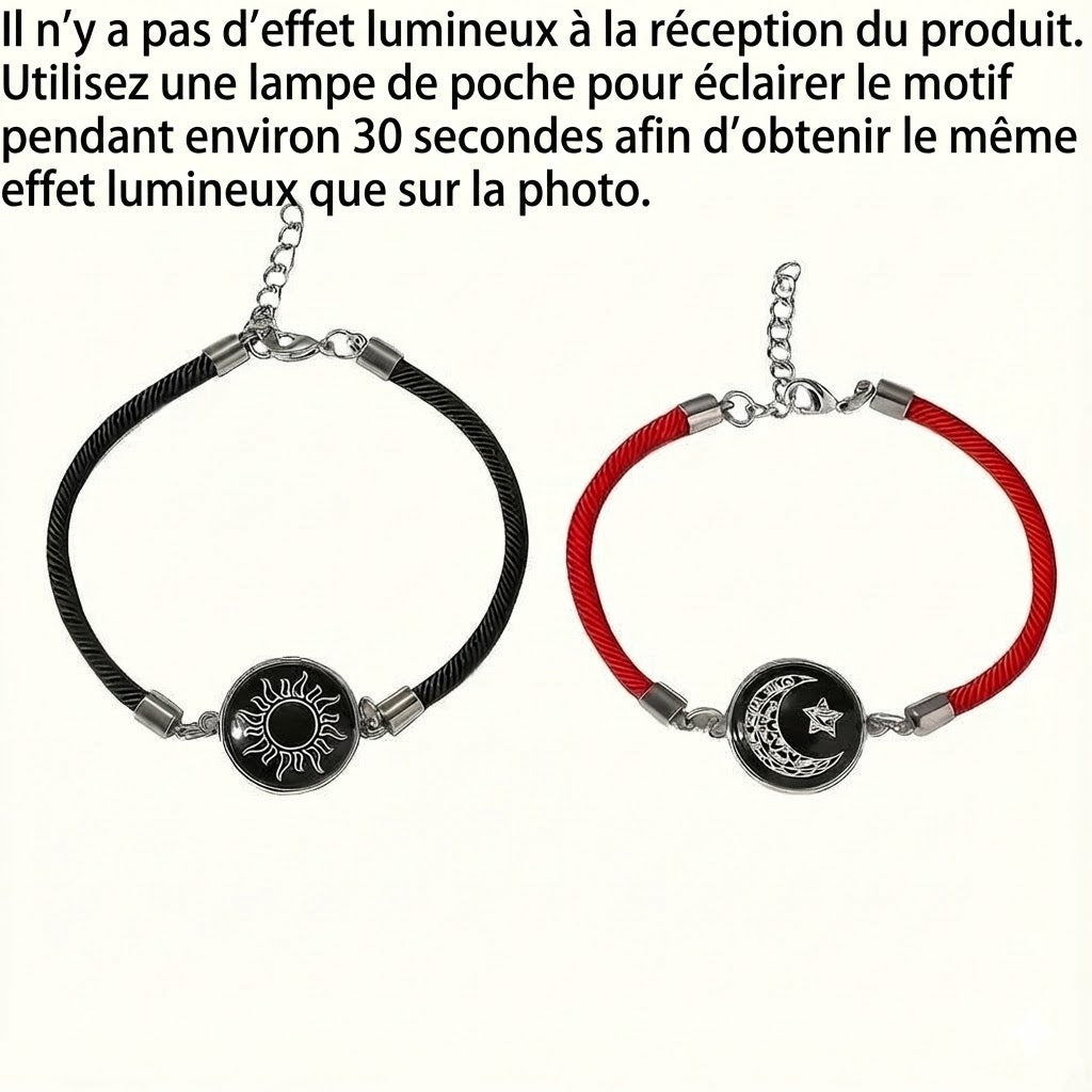 Bracelet de couple Zon & Maan avec veilleuse