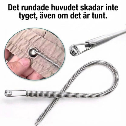 Enfile-cordon à ressort pliable multifonction