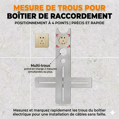Outil de perçage entièrement réglable en angle