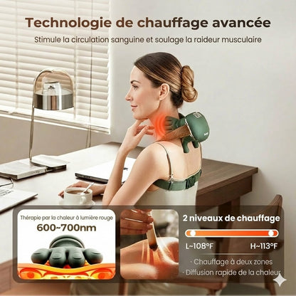Le meilleur masseur de cou portable – 3 fois plus de détente !