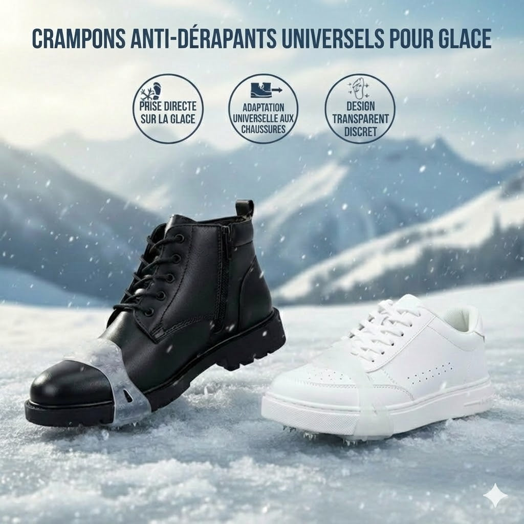 Crampons universels à 5 pointes pour chaussures et bottes