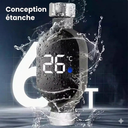 Affichage intelligent de la température de la douche