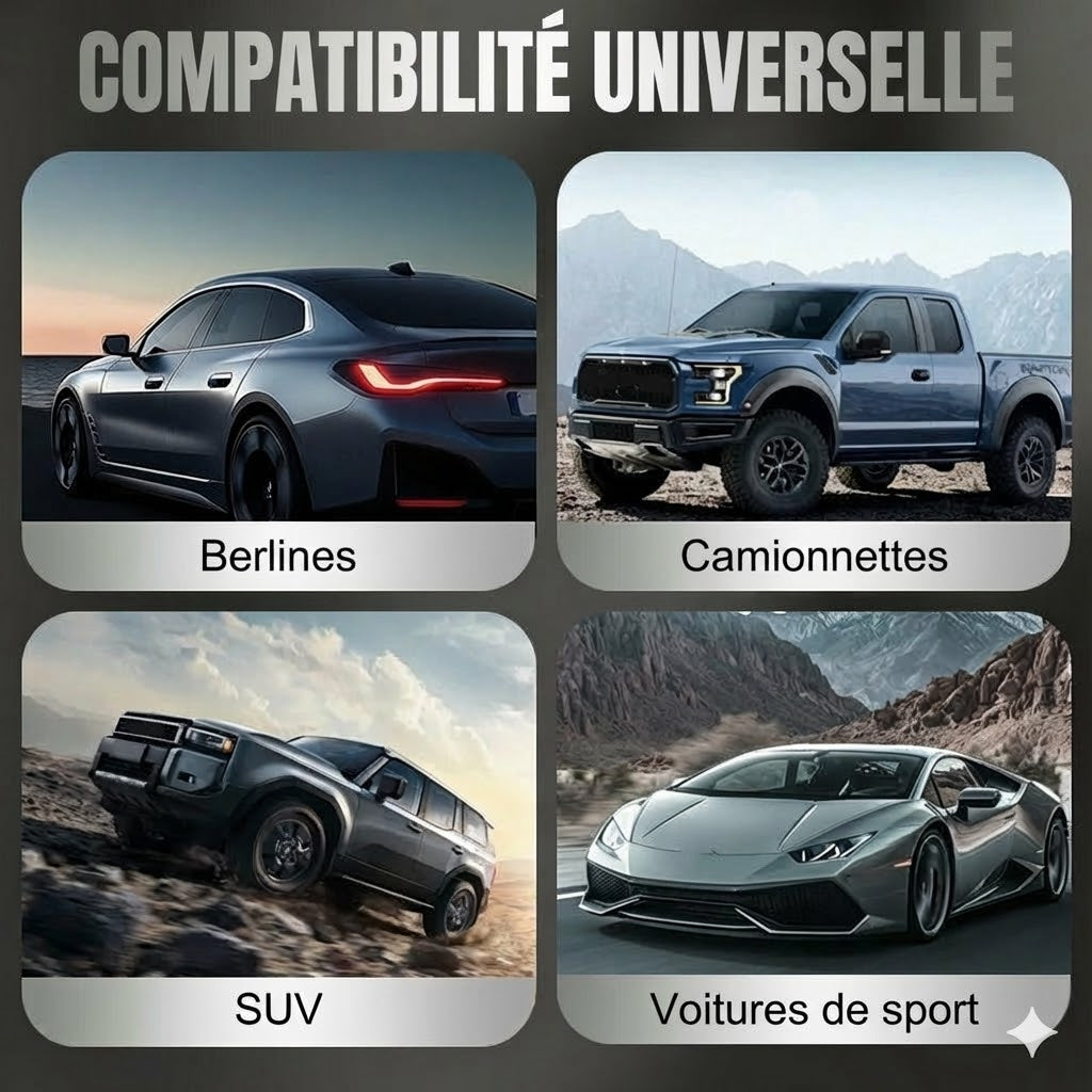 Lampe de sécurité solaire pour voiture (lot de 2)